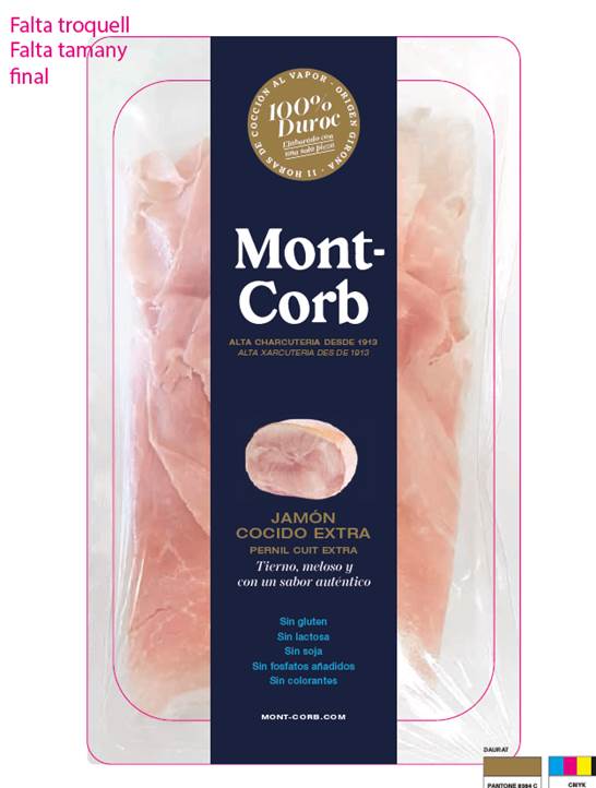 imagen jamón cocido cortado mont-corb